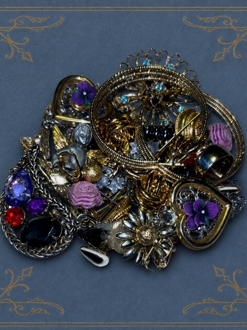 🔥 Vintage Jewelry Lot – Wearable, Brooches, Earrings, GF Ring, Camco 🔥
